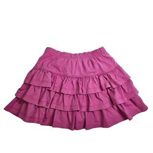 Hanna Andersson Girls Pink Three Tiers Scooter Skirt, Size 5, Good Condition